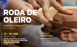 Oficina de Roda de Oleiro  (Formação Intensiva – Nível I)