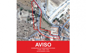 INTERRUPÇÃO DO FORNECIMENTO DE ÁGUA, DIA 16 DE ABRIL, NO ALGOZ