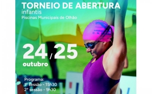 Torneio de Abertura de Infantis e Cadetes reúne mais de 220 jovens nadadores em Olhão