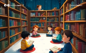 Uma Noite na Biblioteca