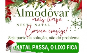 Município de Almodôvar lança campanha especial de sensibilização para a gestão de resíduos durante a época natalícia