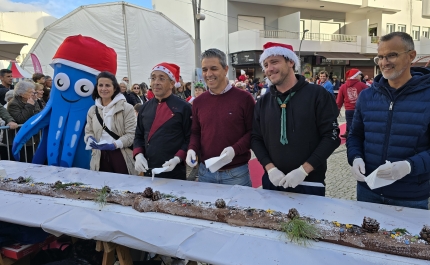 40 metros de solidariedade adoçaram o Natal de Quarteira 