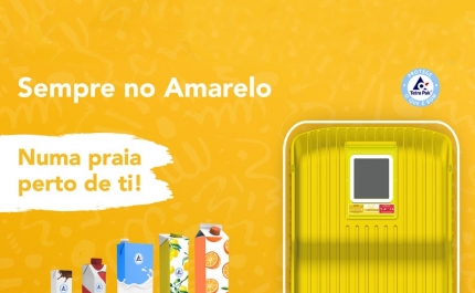 Tetra Pak lança campanha nas praias para lembrar que as embalagens devem ser colocadas «sempre no amarelo»