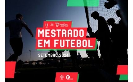 Inscrições abertas: Mestrado em Futebol da Faculdade de Motricidade Humana