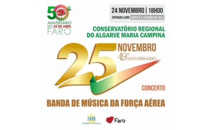 Homenagem a Antigos Combatentes e atuação da Banda de Música da Força Aérea abrilhantam o 25 de Novembro em Faro