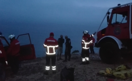 Resgate turista de falésia na praia da Salema