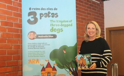 «O REINO DOS CÃES DE 3 PATAS» o novo livro da jornalista Nathalie Dias