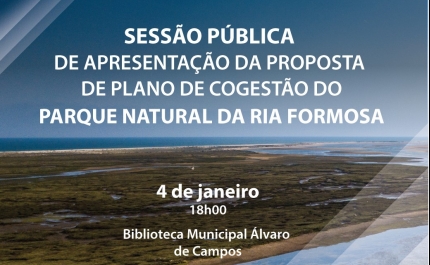 Tavira apresenta proposta de Plano de Cogestão da Ria Formosa