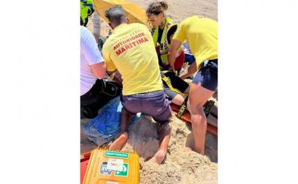 Auxiliado homem em paragem cardiorrespiratória na praia da Barrinha em Faro