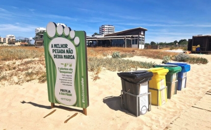 EMARP reforça a recolha de recicláveis nas praias e renova a campanha «A melhor pegada não deixa marca»