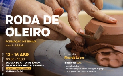 Oficina de Roda de Oleiro  (Formação Intensiva – Nível I)
