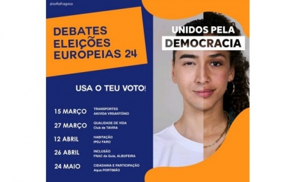 Ciclo de debates UNIDOS PELA DEMOCRACIA pela participação jovem nas eleições europeias no Algarve