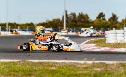 José Pedro Pinto sobe ao pódio na estreia no Campeonato da Andaluzia de Karting