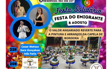 Festa do Emigrante em Bordeira une Tradição, Música e Apoio Solidário à Capela Local no dia 8 de agosto