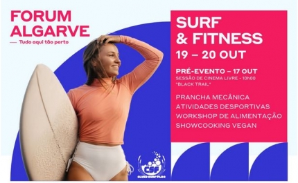 SURF, IOGA E COMIDA SAUDÁVEL NO FORUM ALGARVE