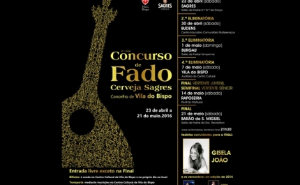 Concurso de Fado Cerveja Sagres Concelho de Vila do Bispo prossegue este fim-de-semana