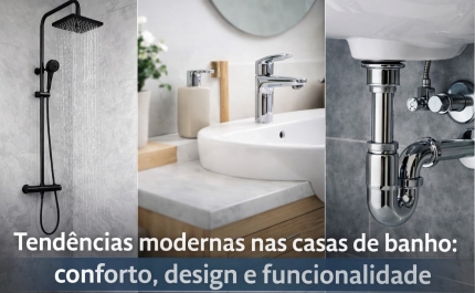Tendências modernas nas casas de banho: conforto, design e funcionalidade