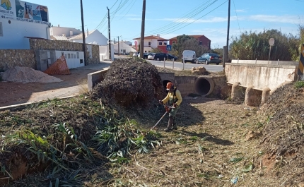 MUNICÍPIO DE VILA DO BISPO AVANÇA COM LIMPEZA E DESOBSTRUÇÃO DE LINHAS DE ÁGUA 