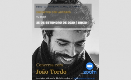 Encontro com autores regressa com João Tordo