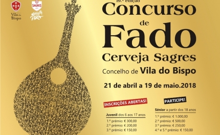  Inscrições abertas para o Concurso de Fado Cerveja Sagres Concelho de Vila do Bispo