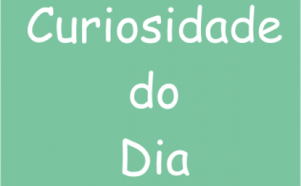 CURIOSIDADE DO DIA