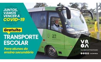 Câmara Municipal de VRSA assegura transporte escolar gratuito para alunos do ensino secundário