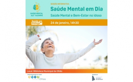 Olhão recebe sessão informativa sobre   saúde mental e bem-estar no idoso  