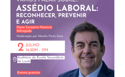 Loulé promove sessão sobre assédio laboral dirigida a cargos de liderança e coordenação