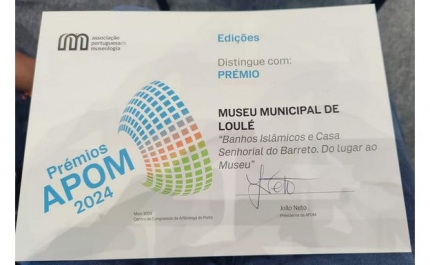 MONOGRAFIA DOS BANHOS ISLÂMICOS DE LOULÉ E CASA SENHORIAL DOS BARRETO PREMIADA PELA APOM