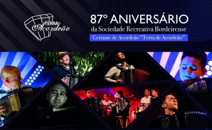 CERTAME DE ACORDEÃO | 87º ANIVERSÁRIO DA SOCIEDADE RECREATIVA BORDEIRENSE