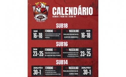 Basquetebol fases finais regionais 2025-2026 sub18, sub14 e sub16 Albufeira