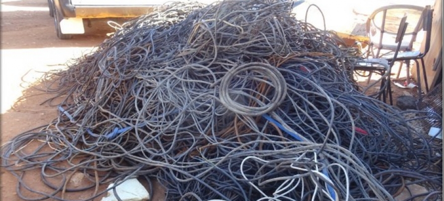 Uma tonelada e meia de cobre apreendida   