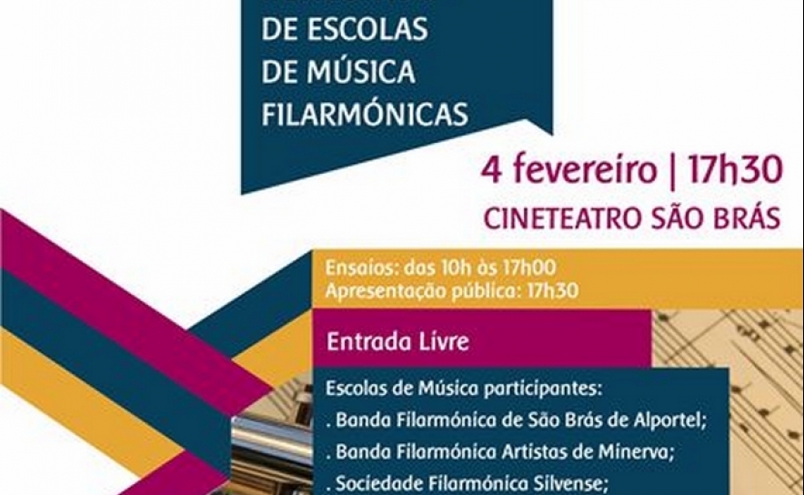 Cineteatro São Brás acolhe II Encontro de Escolas de Música Filarmónicas