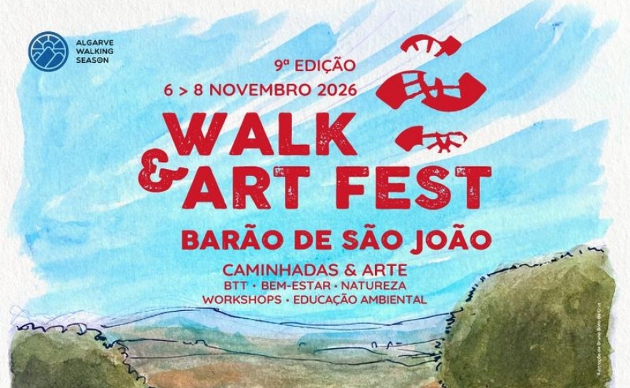 Caminhadas, arte e «Paz & Amor»: Walk & Art Fest regressa a Barão de São João de 6 a 8 de novembro