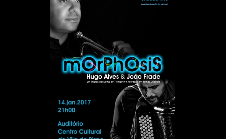 Vila do Bispo recebe o espetáculo musical MORPHOSIS – Hugo Alves (trompete) & João Frade (acordeão)