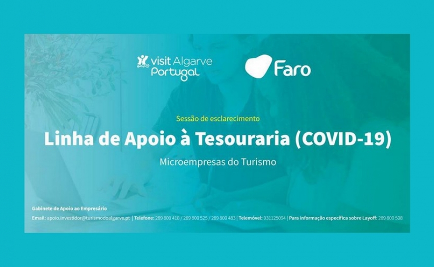Município de Faro e Região de Turismo do Algarve divulgam online Linha de Apoio às Microempresas – Covid 19