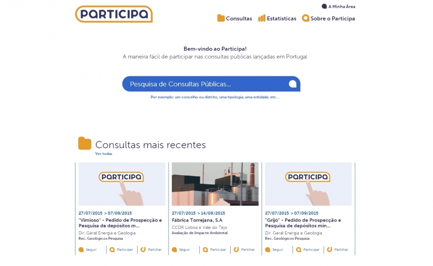 GOVERNO APRESENTA PARTICIPA.PT: O PORTAL DA PARTICIPAÇÃO PÚBLICA