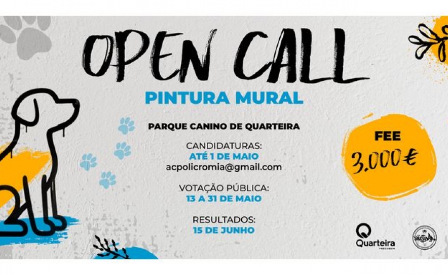 Quarteira lança concurso para pintura mural do Parque Canino