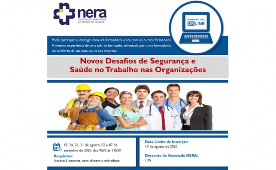 Formação Online - Novos Desafios de Segurança e Saúde no Trabalho nas Organizações
