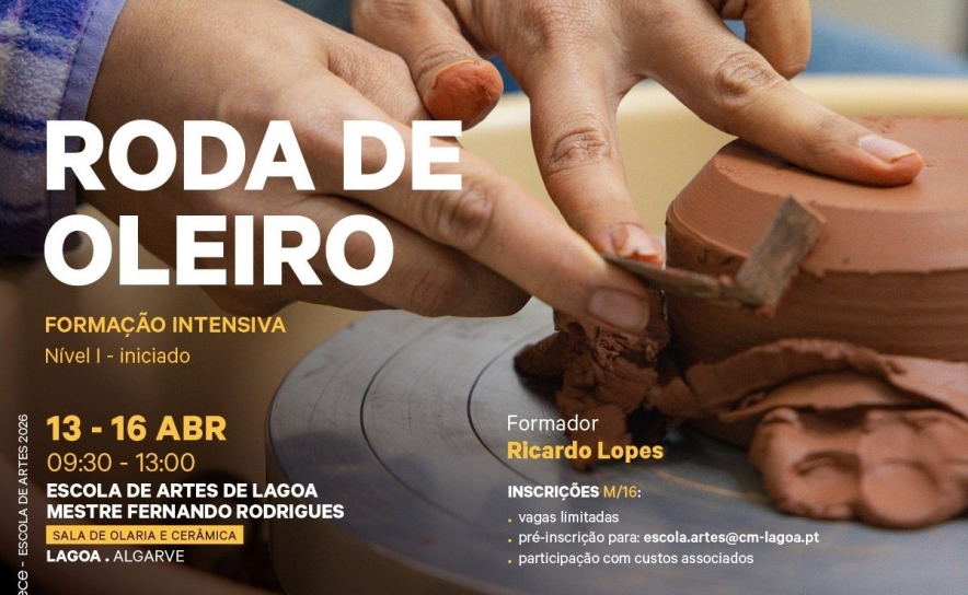 Oficina de Roda de Oleiro  (Formação Intensiva – Nível I)
