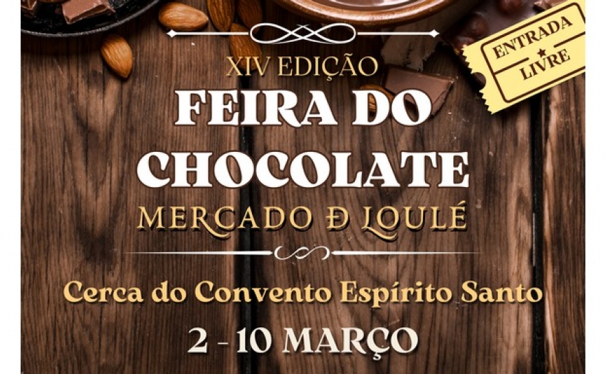 A FEIRA DO CHOCOLATE DECORRE ATÉ DIA 10 DE MARÇO NA CERCA DO CONVENTO ESPÍRITO SANTO 