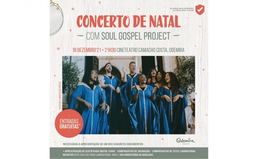 Natal em Odemira | CONCERTO DE NATAL COM SOUL GOSPEL PROJECT