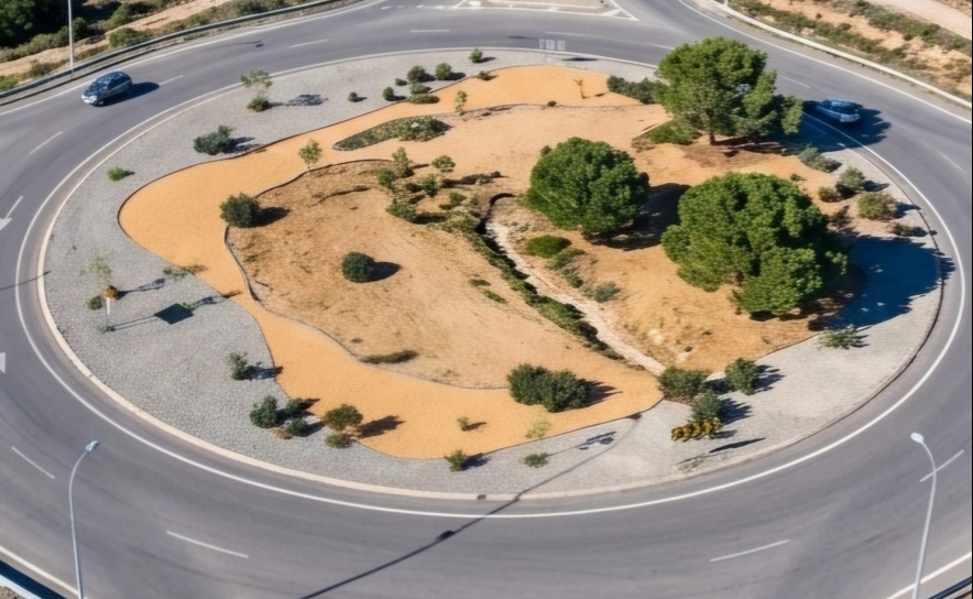 Município de Olhão assume manutenção de rotundas e avança com requalificação em Moncarapacho