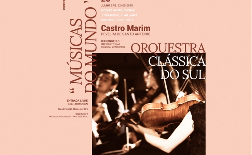 Orquestra Clássica do Sul dá concerto no Revelim de St. António em Castro Marim