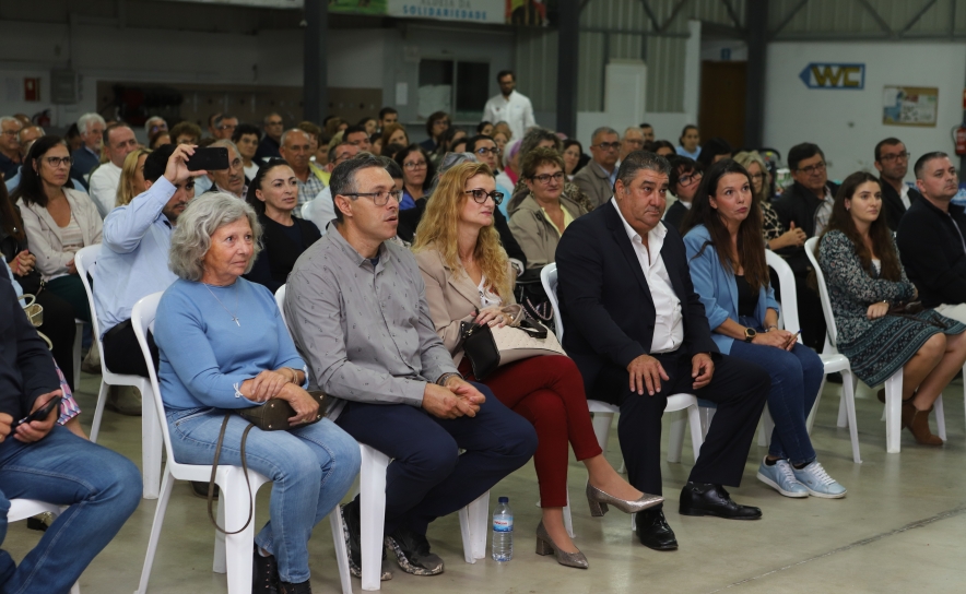 A nova presidente Joana Mascarenhas, com o seu antecessor, Jorge Carmo, Anabela Teixeira e Nuno Aires que compõem o novo executivo