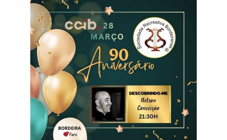 Sociedade Recreativa Bordeirense celebra 90 anos com concerto exclusivo de Nelson Conceição
