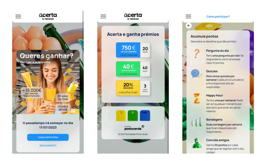 «Acerta e Recicla»: a nova app que incentiva a reciclar e dá cartões presente em supermercados