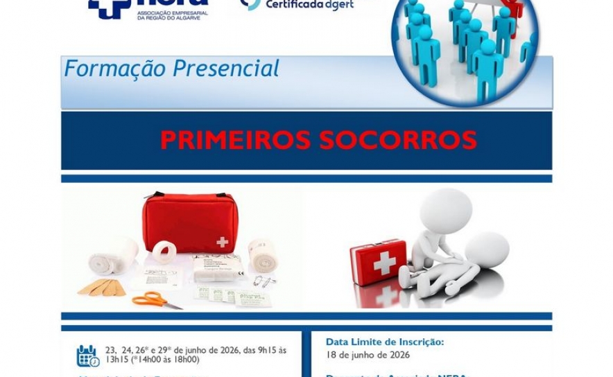 Formação Presencial: Primeiros Socorros