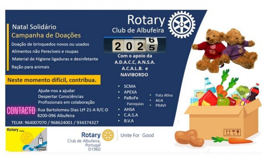 Rotary Club de Albufeira lança Missão Natal Solidário 2025