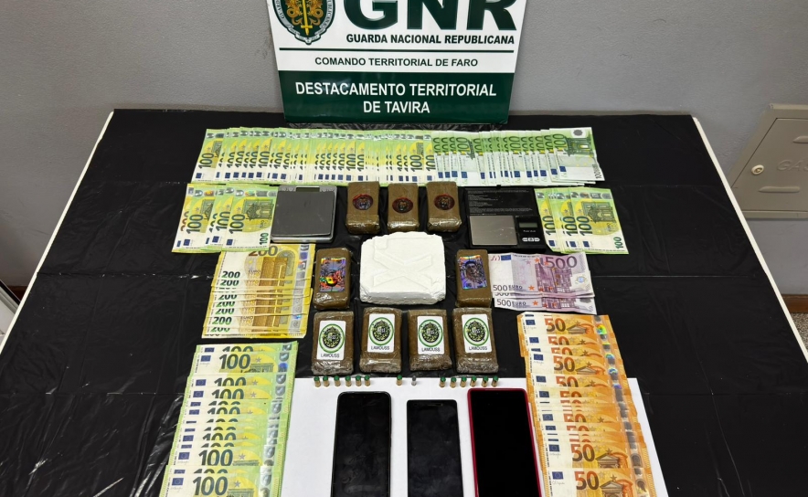 Castro Marim – Detido por tráfico com mais de 2 300 doses de cocaína